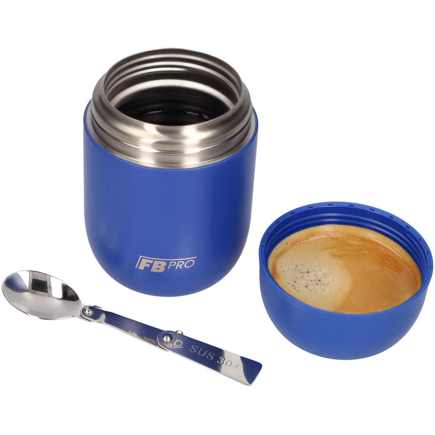 Thermos voedselcontainer - Thermoskan - Blauw - 420ml