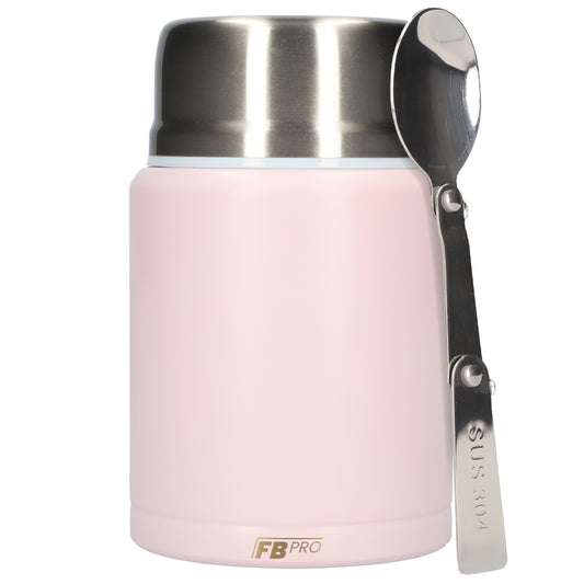 Thermos Voedselcontainer - Thermoskan - Licht roze - 450ml