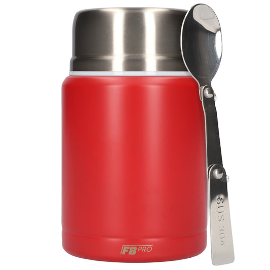 Rode Thermos Voedselcontainer - Thermoskan - Rood - 450ml