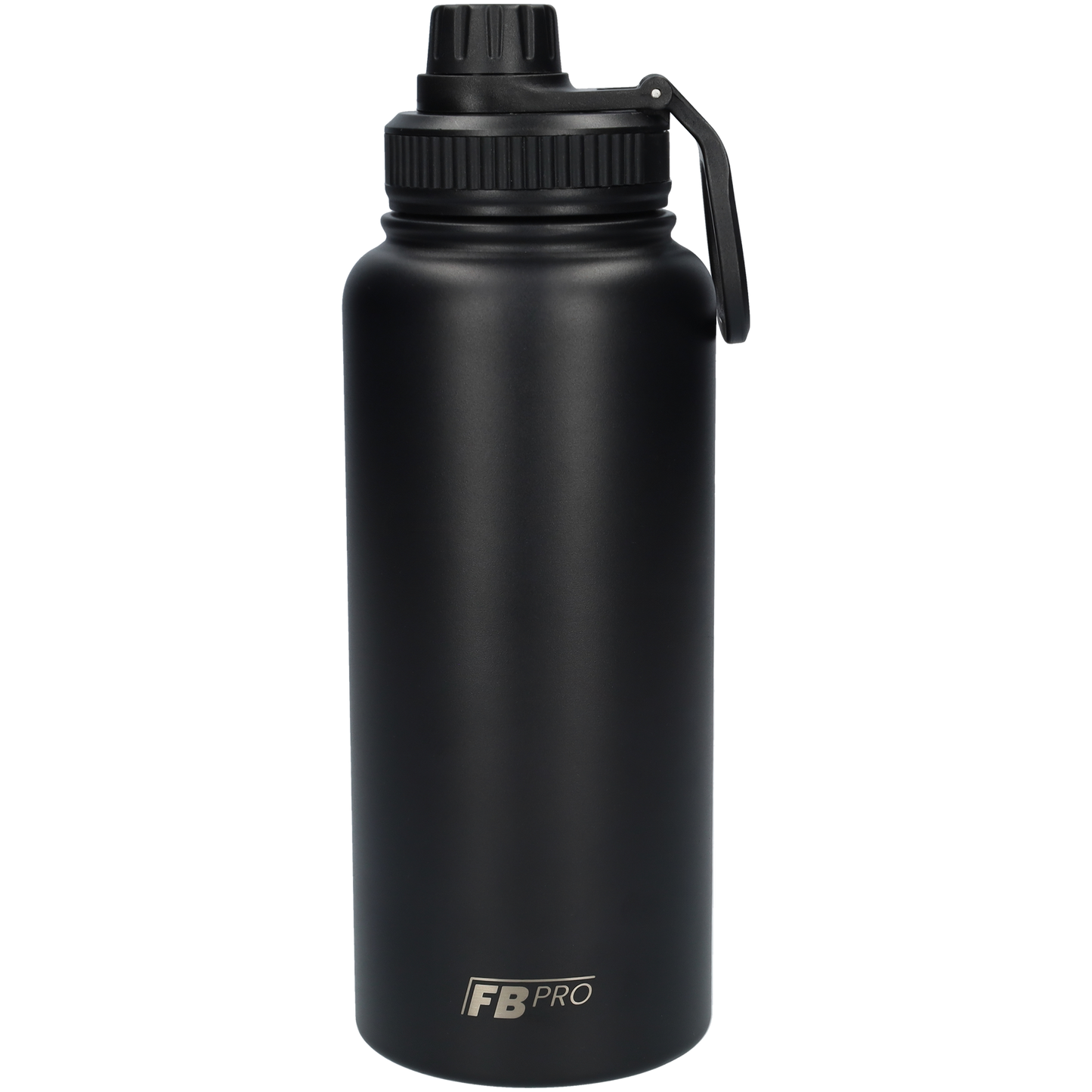 Thermos drinkfles 1 L - Isolerende Waterfles - Drinkfles met rietje - Zwart