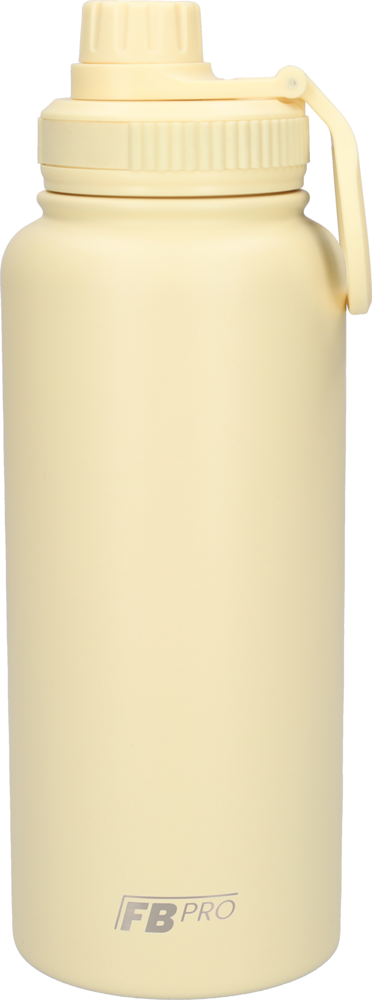 Thermos drinkfles 1 L - Isolerende Waterfles - Drinkfles met rietje - Beige