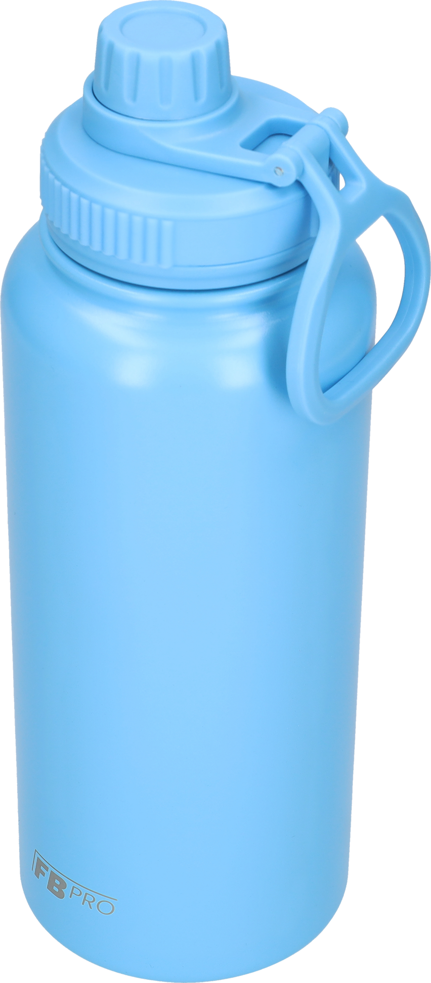 Thermos drinkfles 1 L - Isolerende Waterfles - Drinkfles met rietje - Lichtblauw