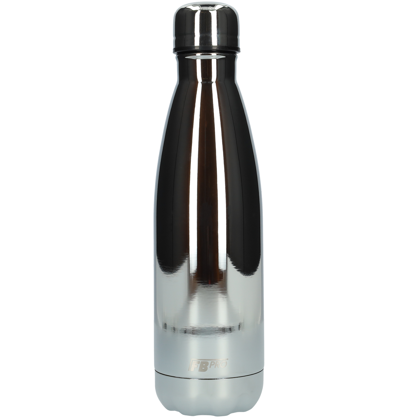 Thermosfles - Waterfles - Drinkfles slank 500 ml - Chrome Silver -Chroom Zilver