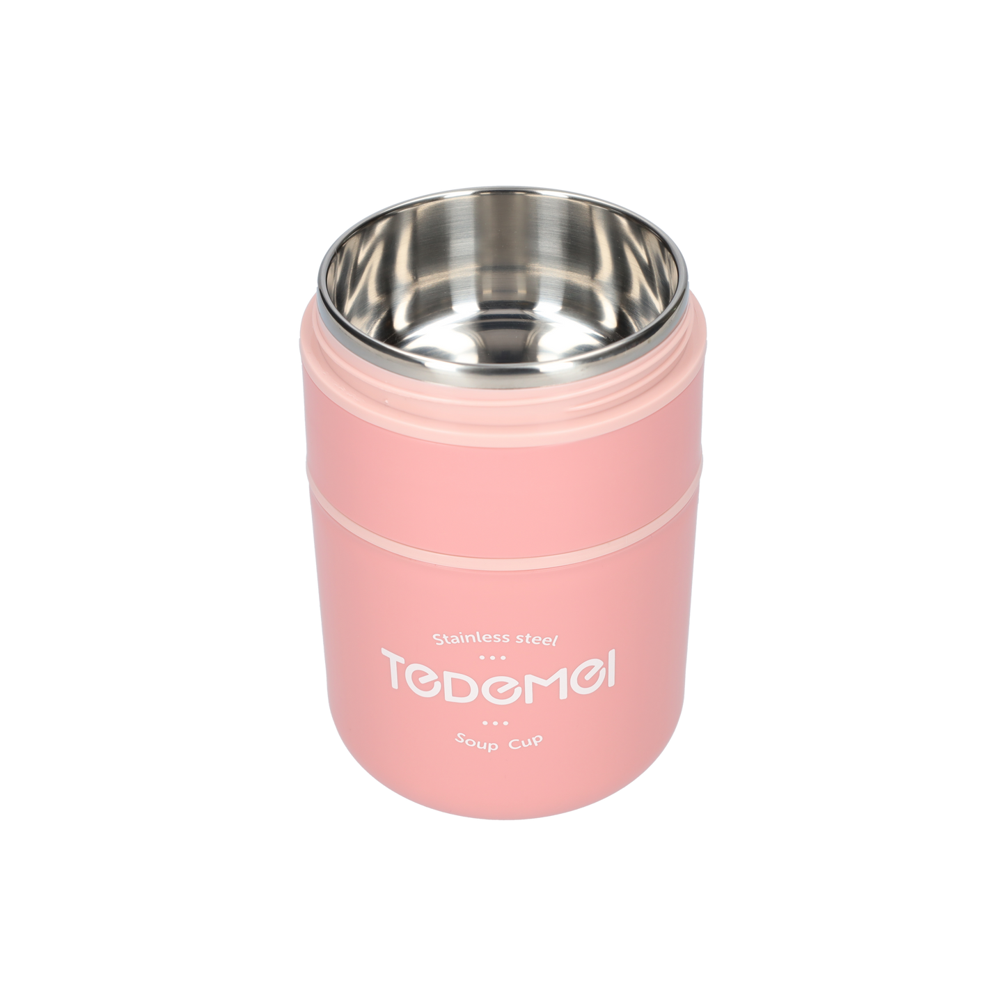 2 Laags Voedselcontainer - Thermos Voedsel Container - Soepbeker to go - Roze