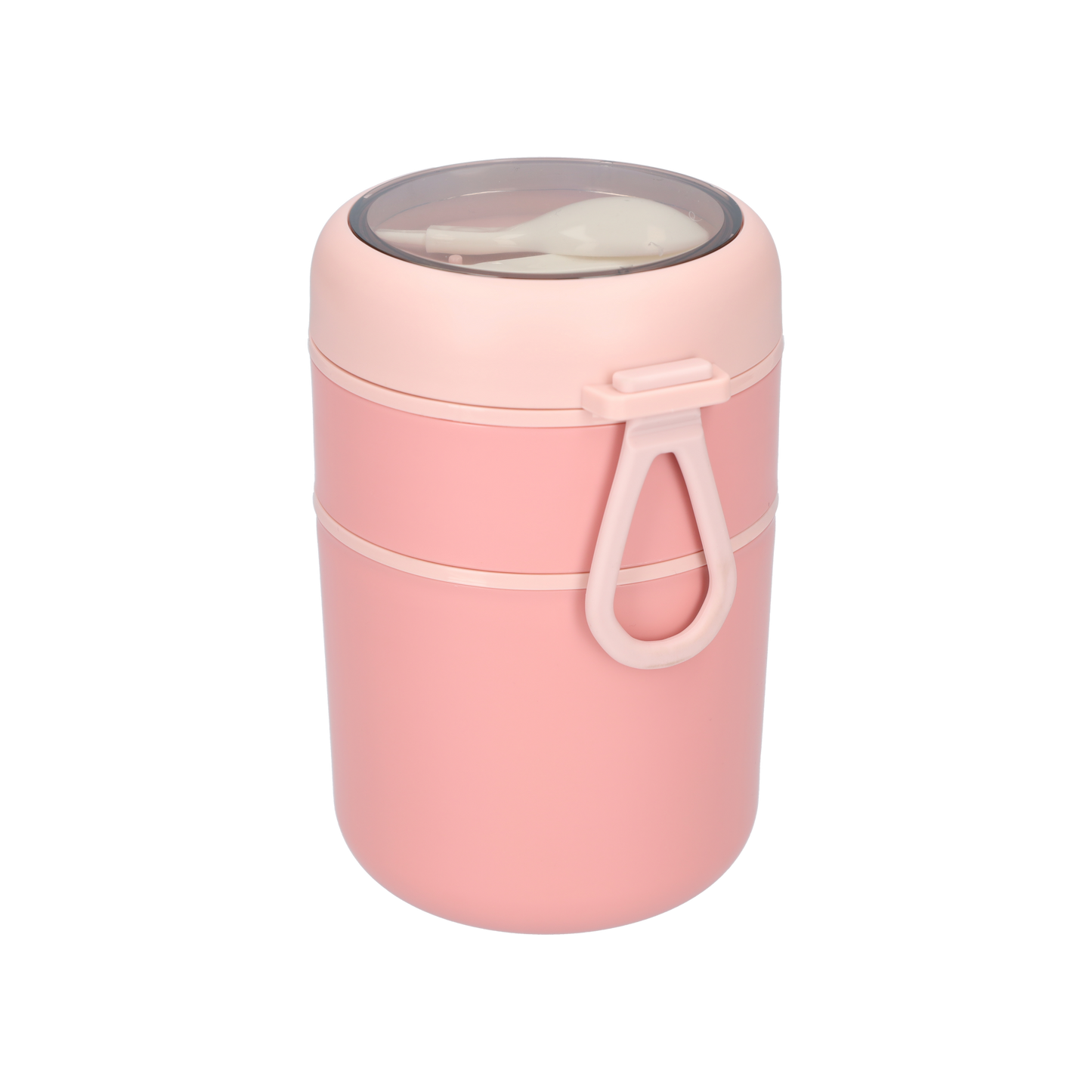 2 Laags Voedselcontainer - Thermos Voedsel Container - Soepbeker to go - Roze