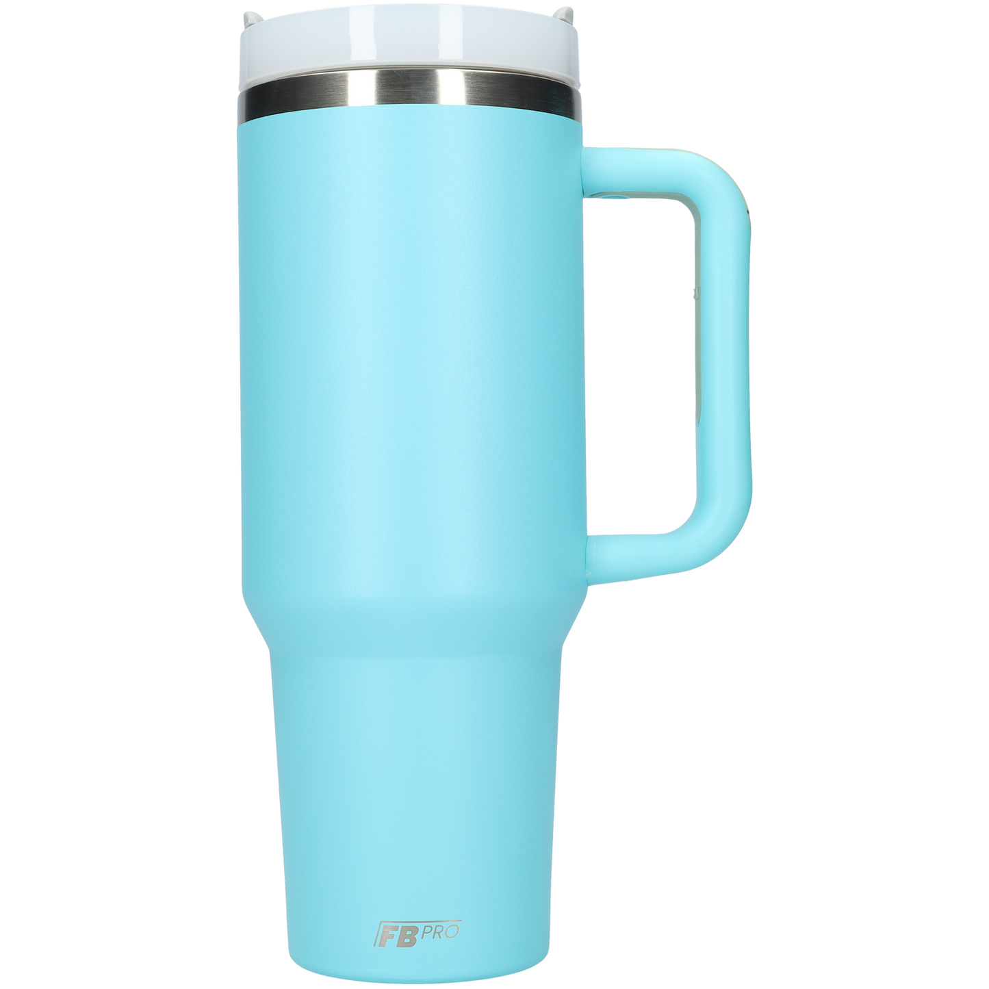 Thermos drinkbeker tumbler 1.2L met handvat en rietje - 1200 ML - Licht Blauw