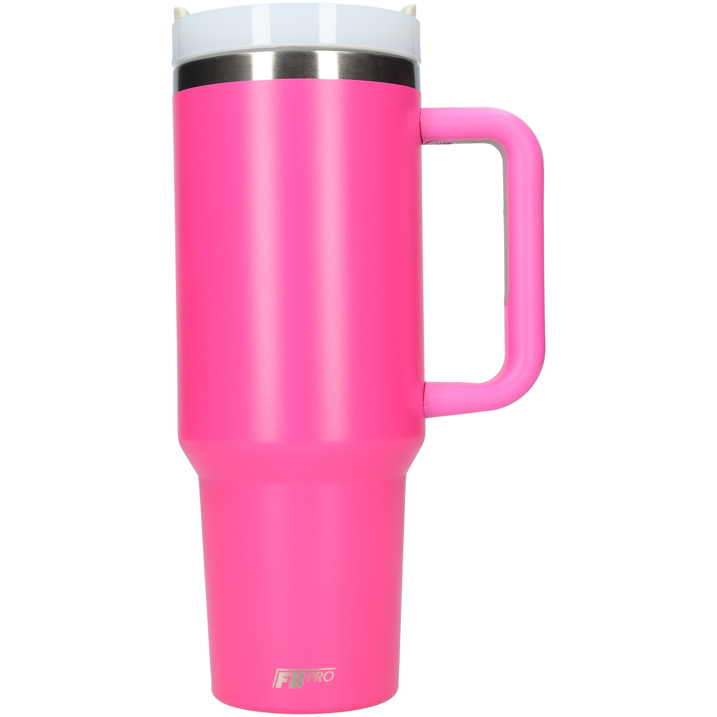 Thermos drinkbeker tumbler 1.2L met handvat en rietje - 1200 ML - Roze