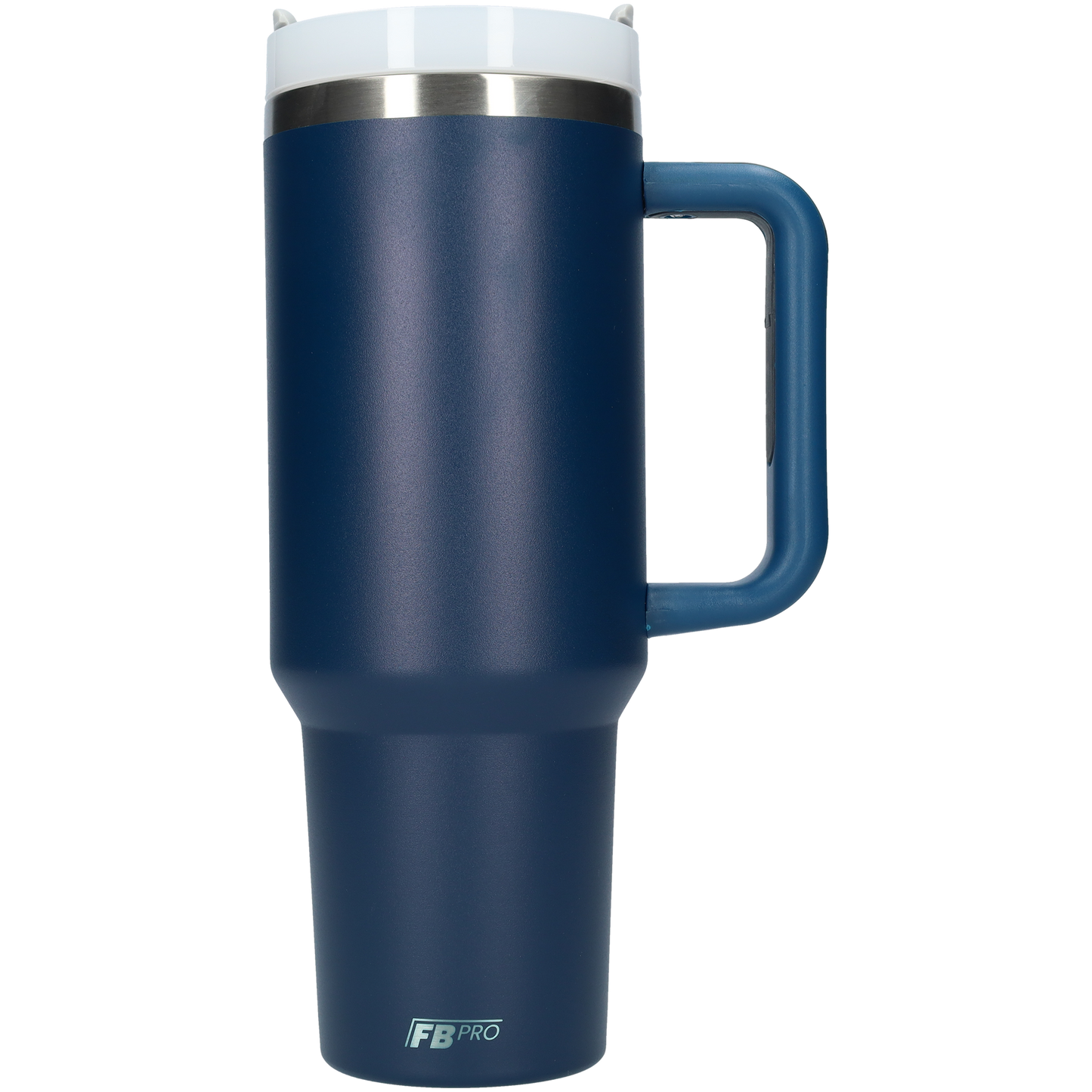 Thermos drinkbeker tumbler 1.2L met handvat en rietje - 1200 ML - Middernacht Blauw