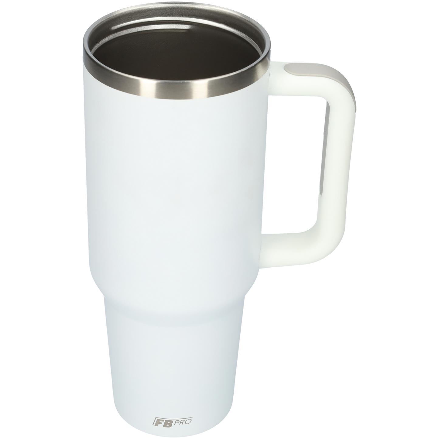 Thermos drinkbeker tumbler 1.2L met handvat en rietje - 1200 ML - Wit