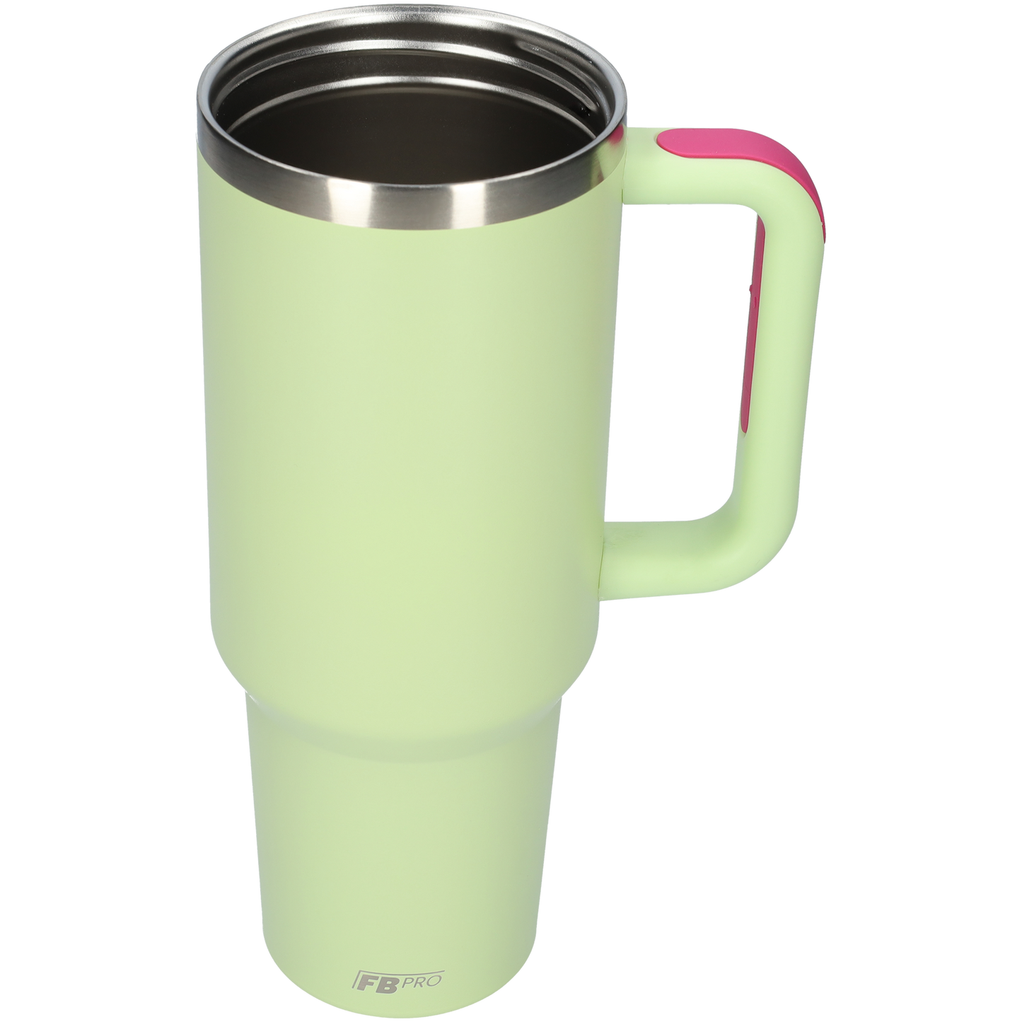 Thermos drinkbeker tumbler 1.2L met handvat en rietje - 1200 ML - Lichtgroen