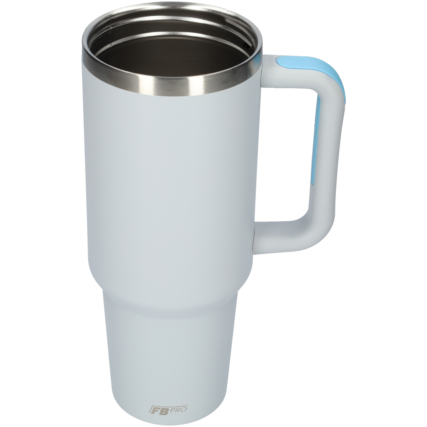 Thermos drinkbeker tumbler 1.2L met handvat en rietje - 1200 ML - Grijs