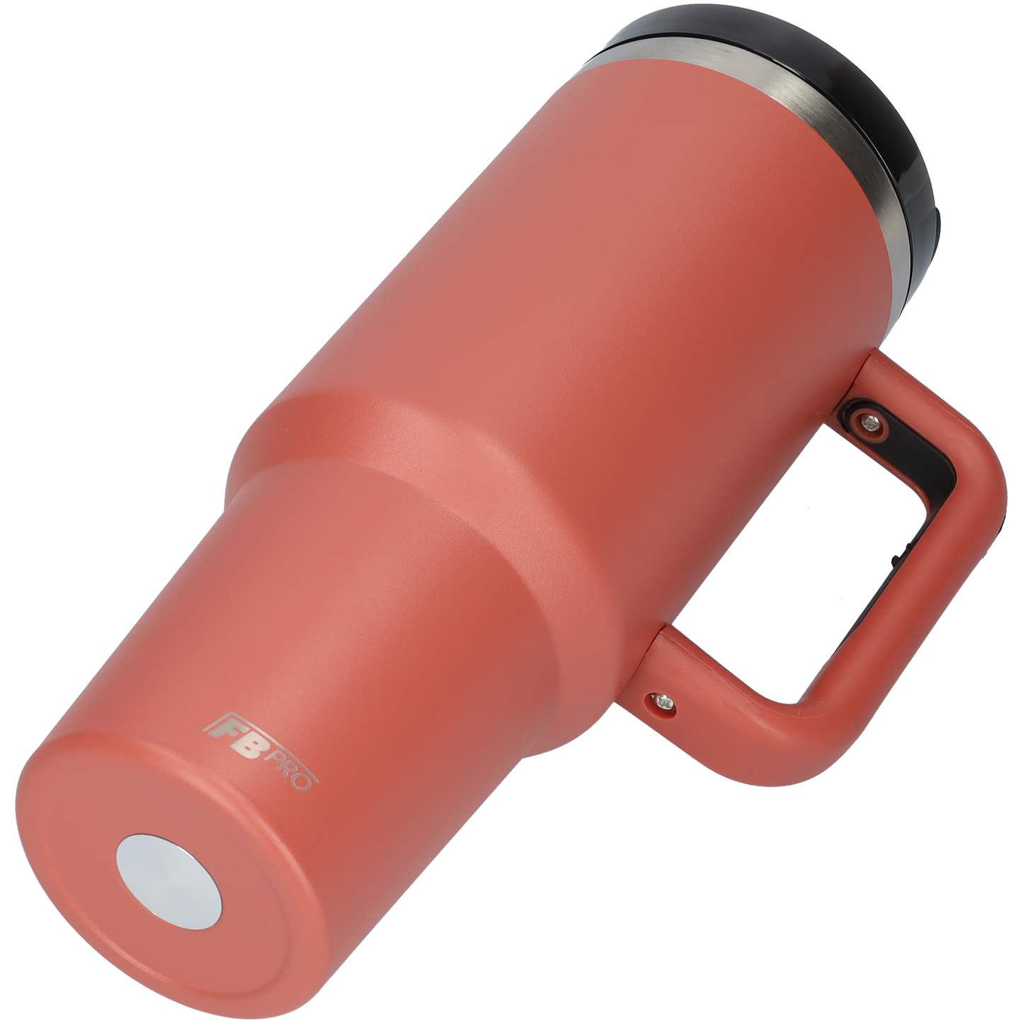 Thermos drinkbeker tumbler 1.2L met handvat en rietje - 1200 ML - Rood