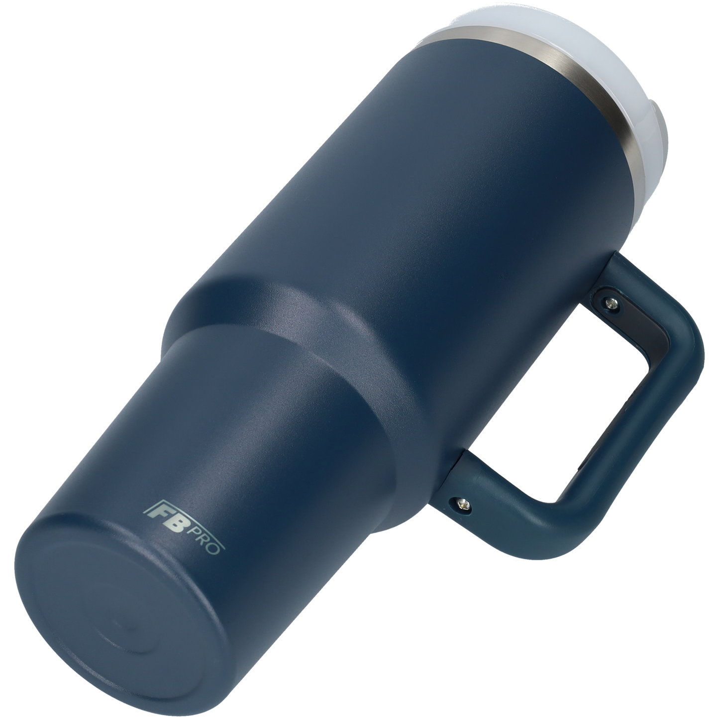 Thermos drinkbeker tumbler 1.2L met handvat en rietje - 1200 ML - Donker Blauw