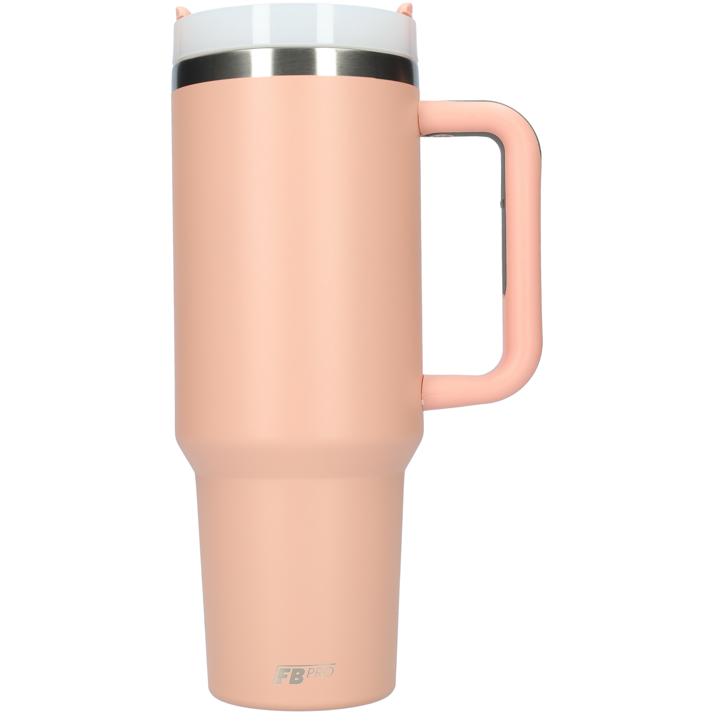 Thermos drinkbeker tumbler 1.2L met handvat en rietje - 1200 ML - Zalm Roze