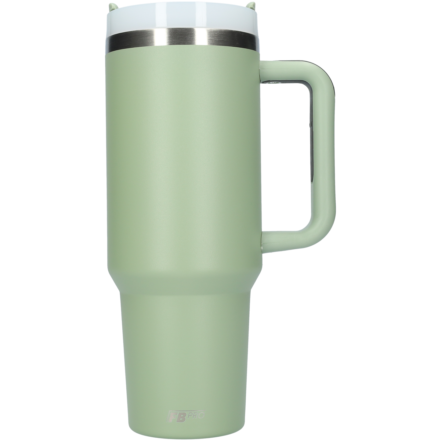 Thermos drinkbeker tumbler 1.2L met handvat en rietje - 1200 ML - Leger Groen