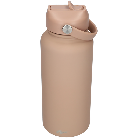 Thermos waterfles - Isolerende Waterfles - Drinkfles - 1 L - Tan Brown