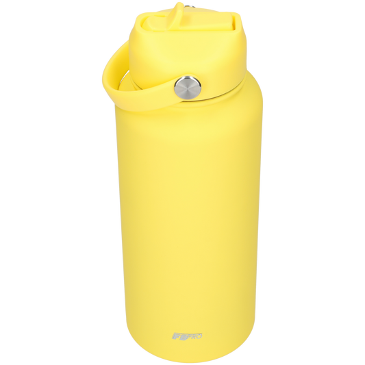 Thermos waterfles - Isolerende Waterfles - Drinkfles - 1 L - Lemon Yellow